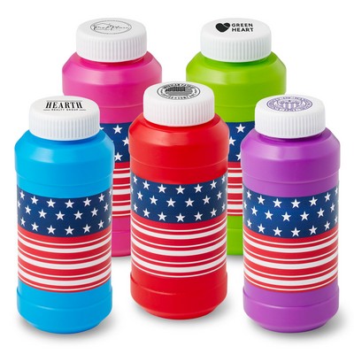 8 oz. Patriotic Bubbles Imprinted on Cap