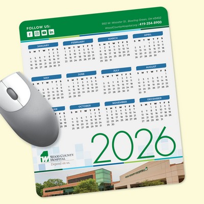 Peel&Place® 8"x9.5"x.015" Ultra-Thin Calendar Mouse Pad