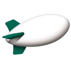 Helium Inflatable Blimp, Full-Digital Imprint ( 16'L x 6'Dia ) 16' x 6'