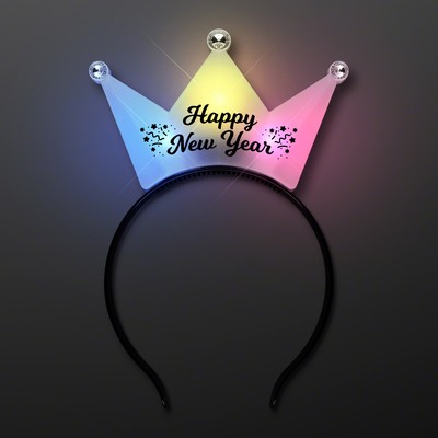 Happy New Year Crown Light Up Headband - BLANK